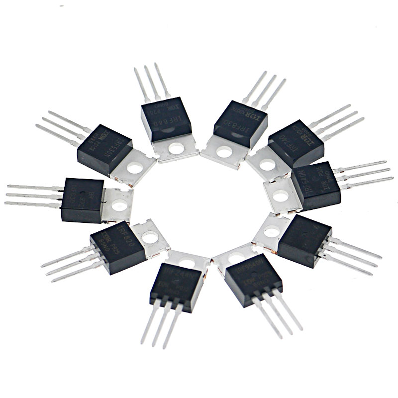 Mosfet Transistor Set - 50Pcs 10Value TO-220 Mosfet Field-Effect Transistor
