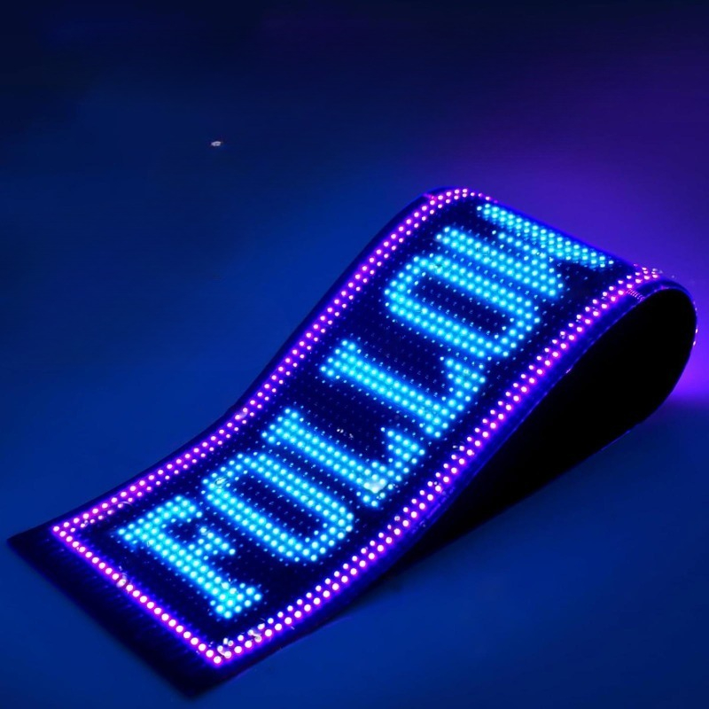 Diy Electronics Store - Flexible Display Electronic Billboard Store Advertising