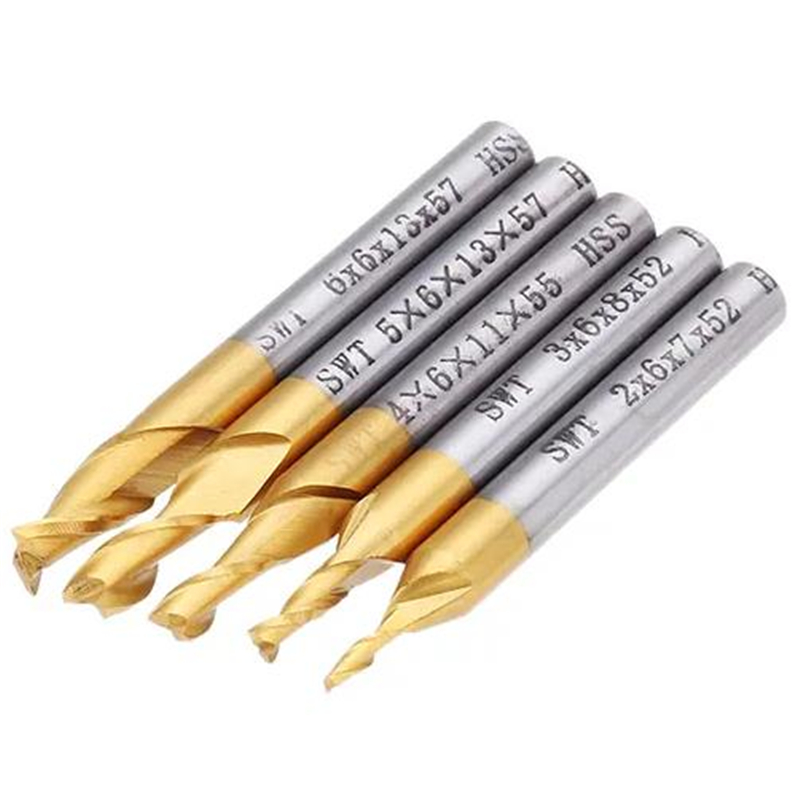 Diy Cnc Router Electronics - 5Pcs 2 Flute End Milling Cutter