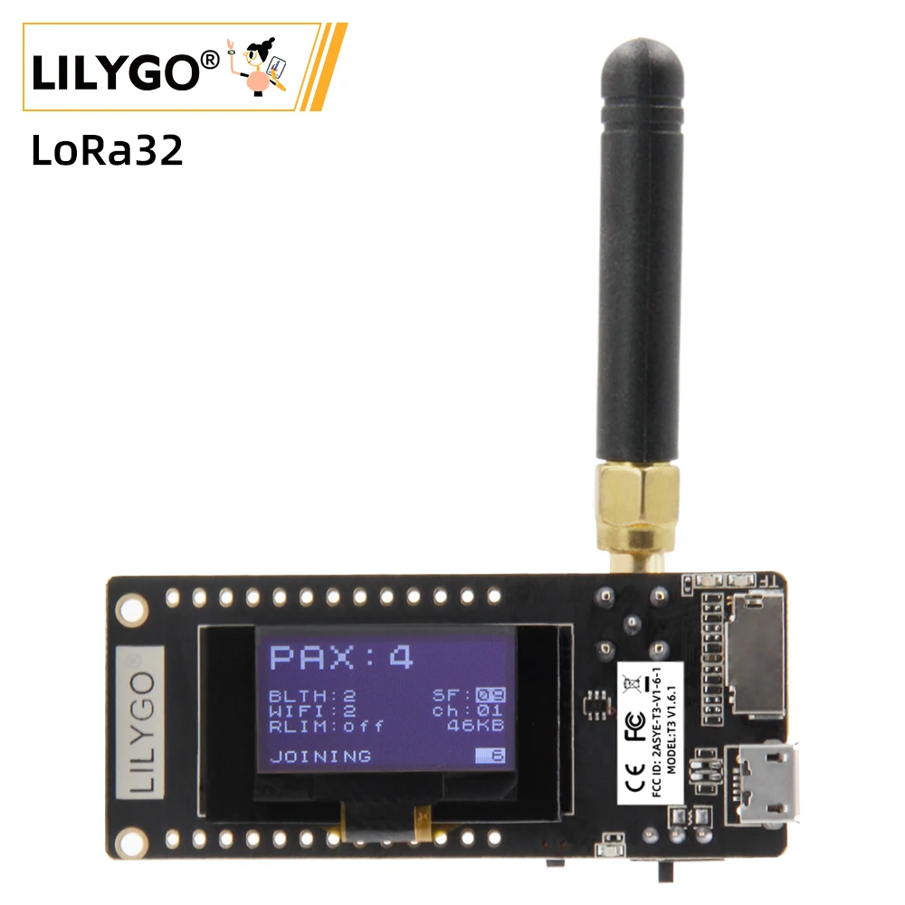 Oled Display Module - LILYGO® TTGO LoRa32 V2.1_1.6 Version 433/868/915Mhz