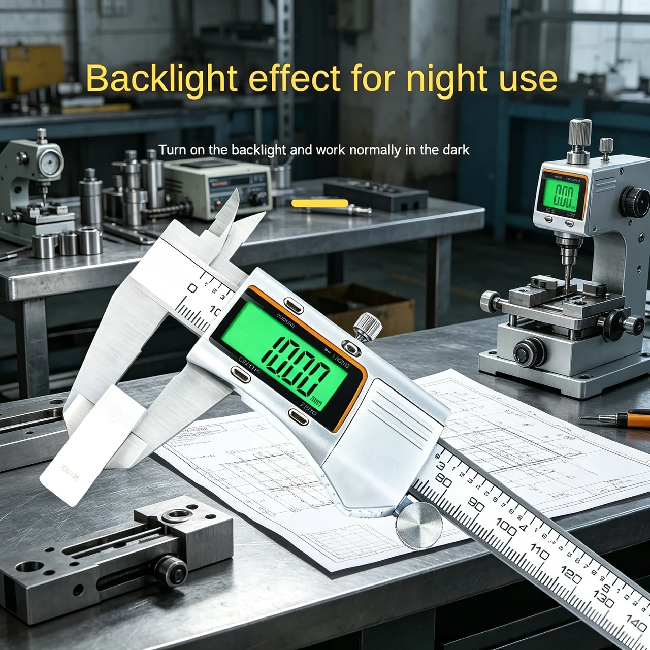 Diy Electronics Workshop - Backlit Industrial Grade Stainless Steel Digital