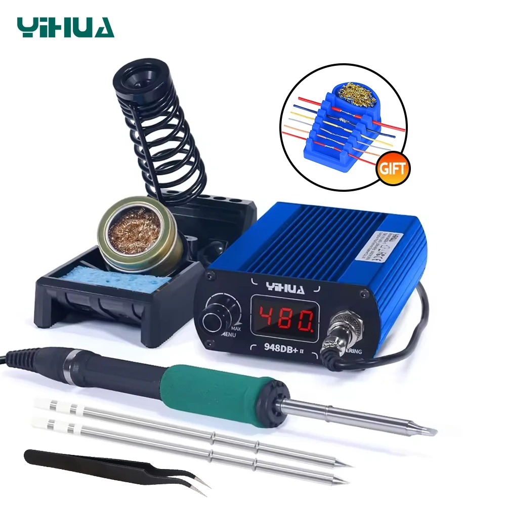 Diy Soldering Station No Electronics - YIHUA 948DB+-II 75W Quick Heating T12