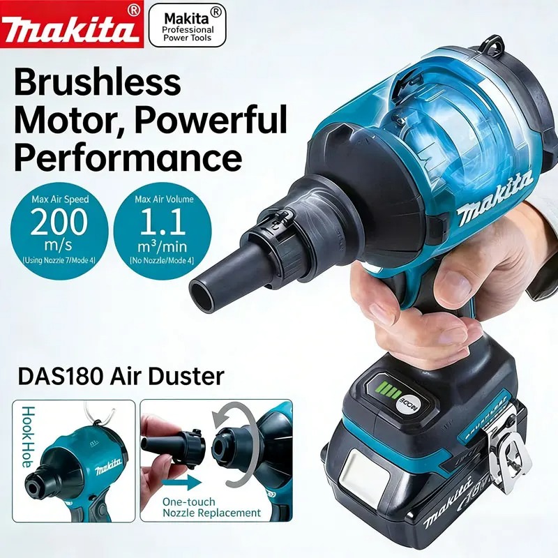 Diy Electronics Workshop - Makita DAS180 18V Brushless Cordless Dust