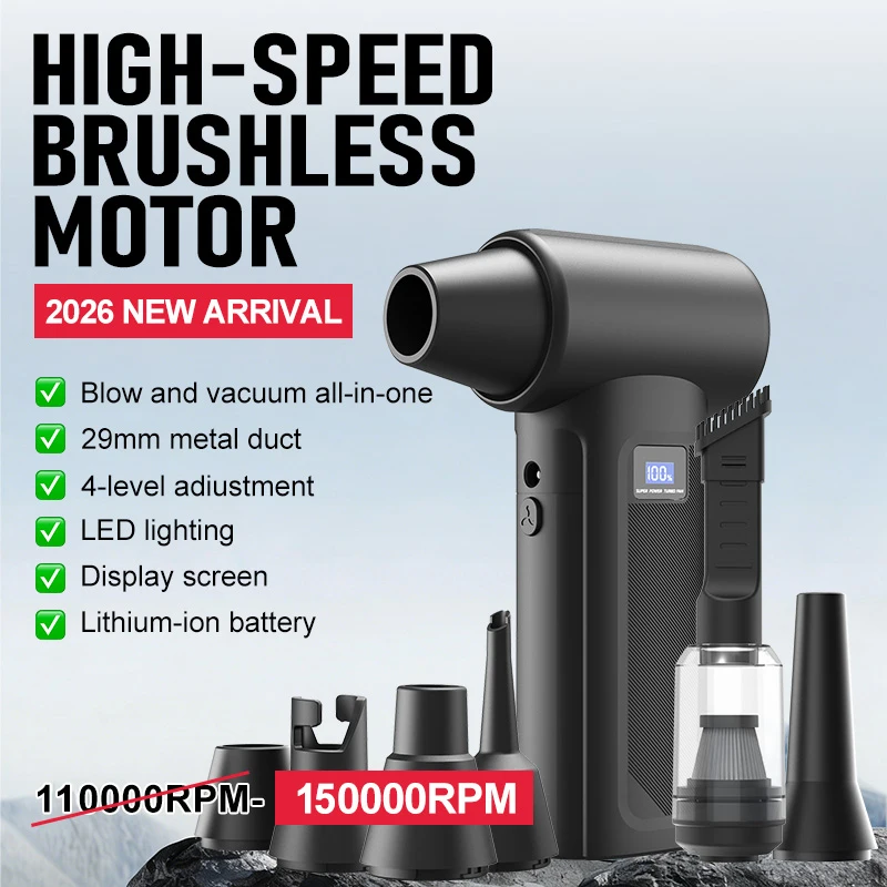 Diy Electronics Workshop - Cordless Turbo Fan Blower 150000RPM Portable