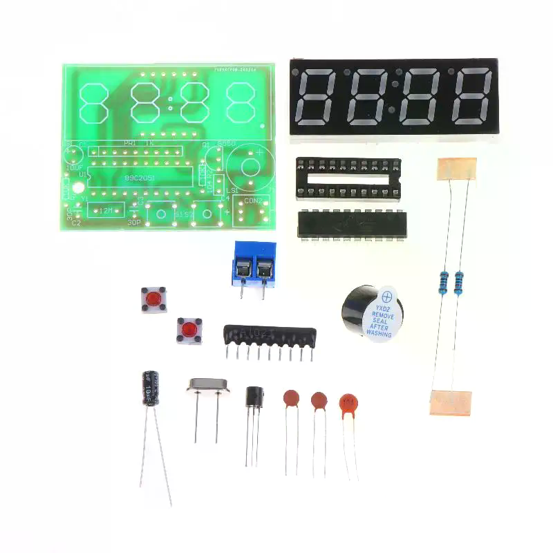 Diy Electronics Workshop - DIY Digital LED Clock Kit 4