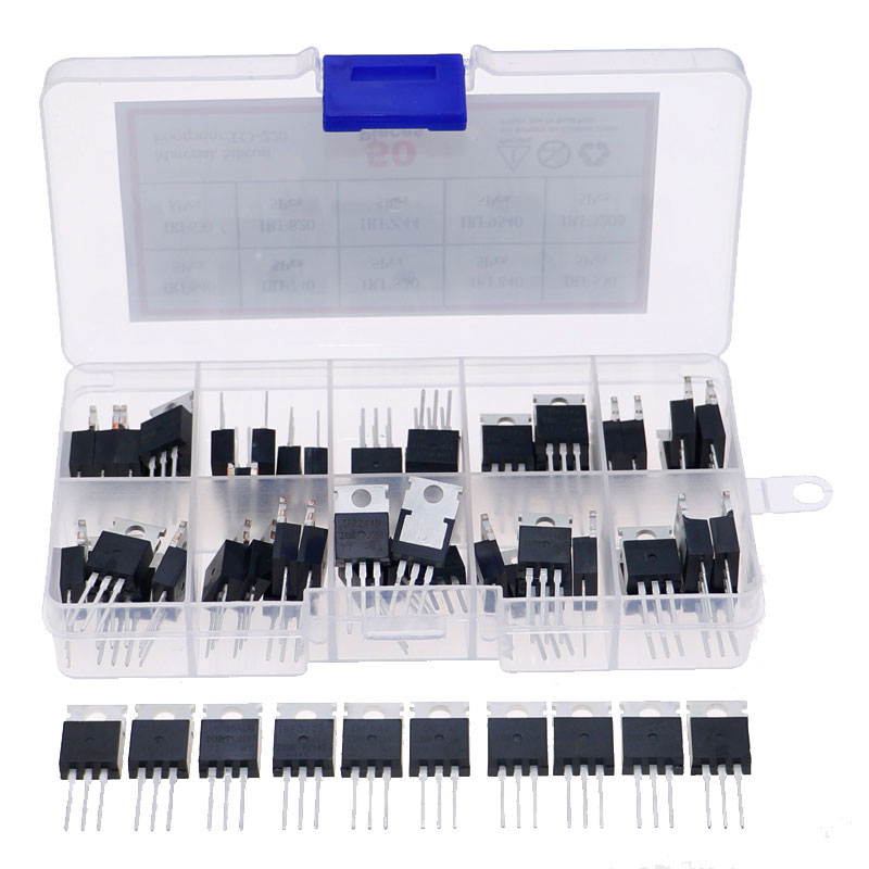 50Pcs 10Value TO-220 Mosfet Fi - Mosfet Transistor Set review and price