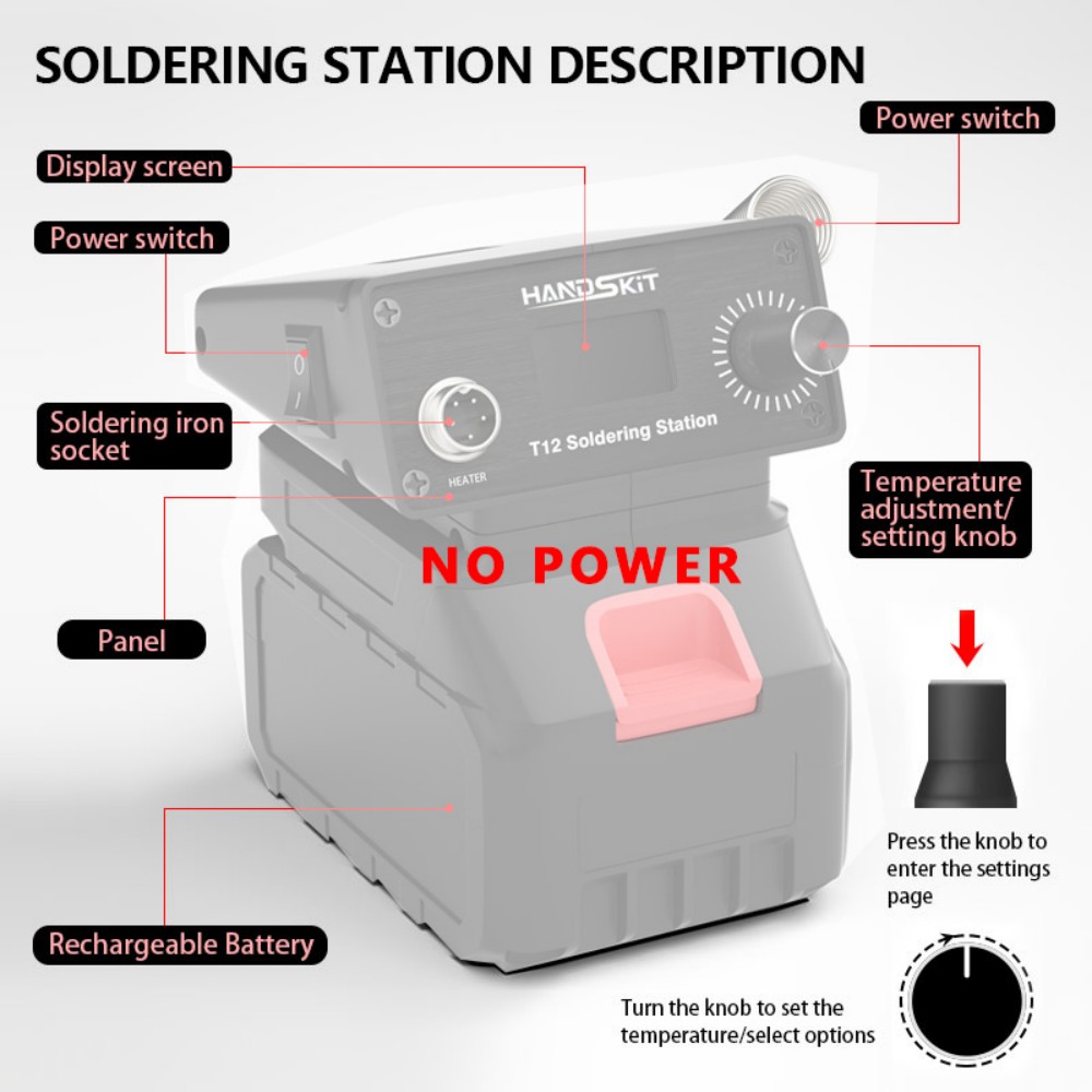 T12 Cordless Portable Solderin - Diy Soldering Station No Electronics review and price