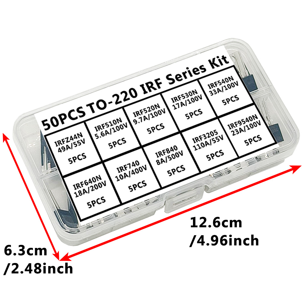 50PCS TO-220 IRF Series Kit IR - Mosfet Transistor Set review and price