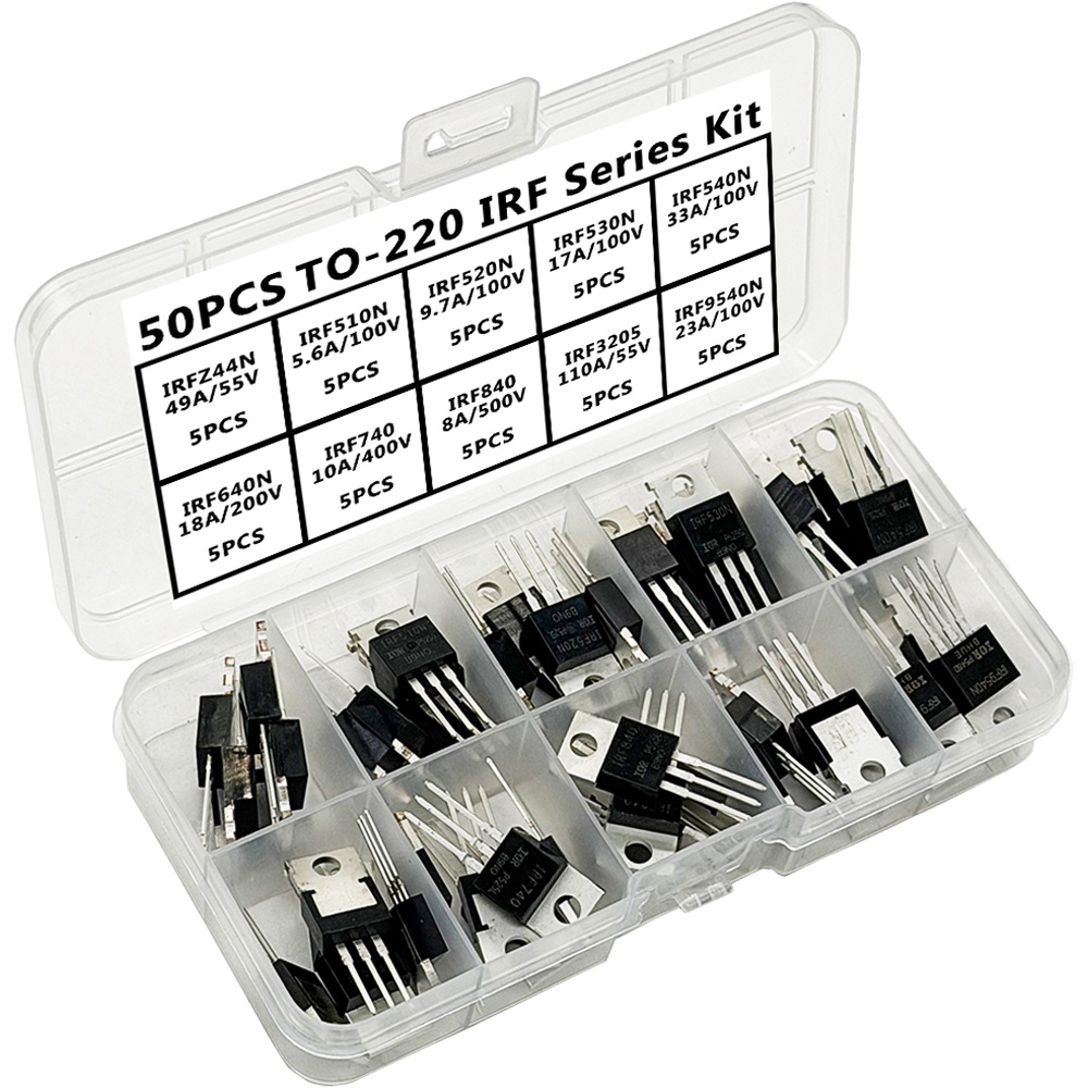 50PCS TO-220 IRF Series Kit IR - Mosfet Transistor Set review and price