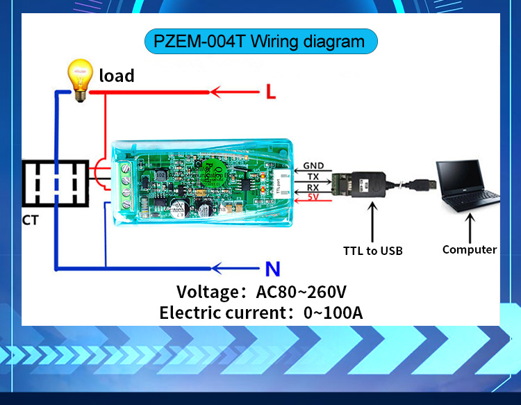 PZEM 004T 4.0 Single Phase Wat - Diy Electronics Store review and price