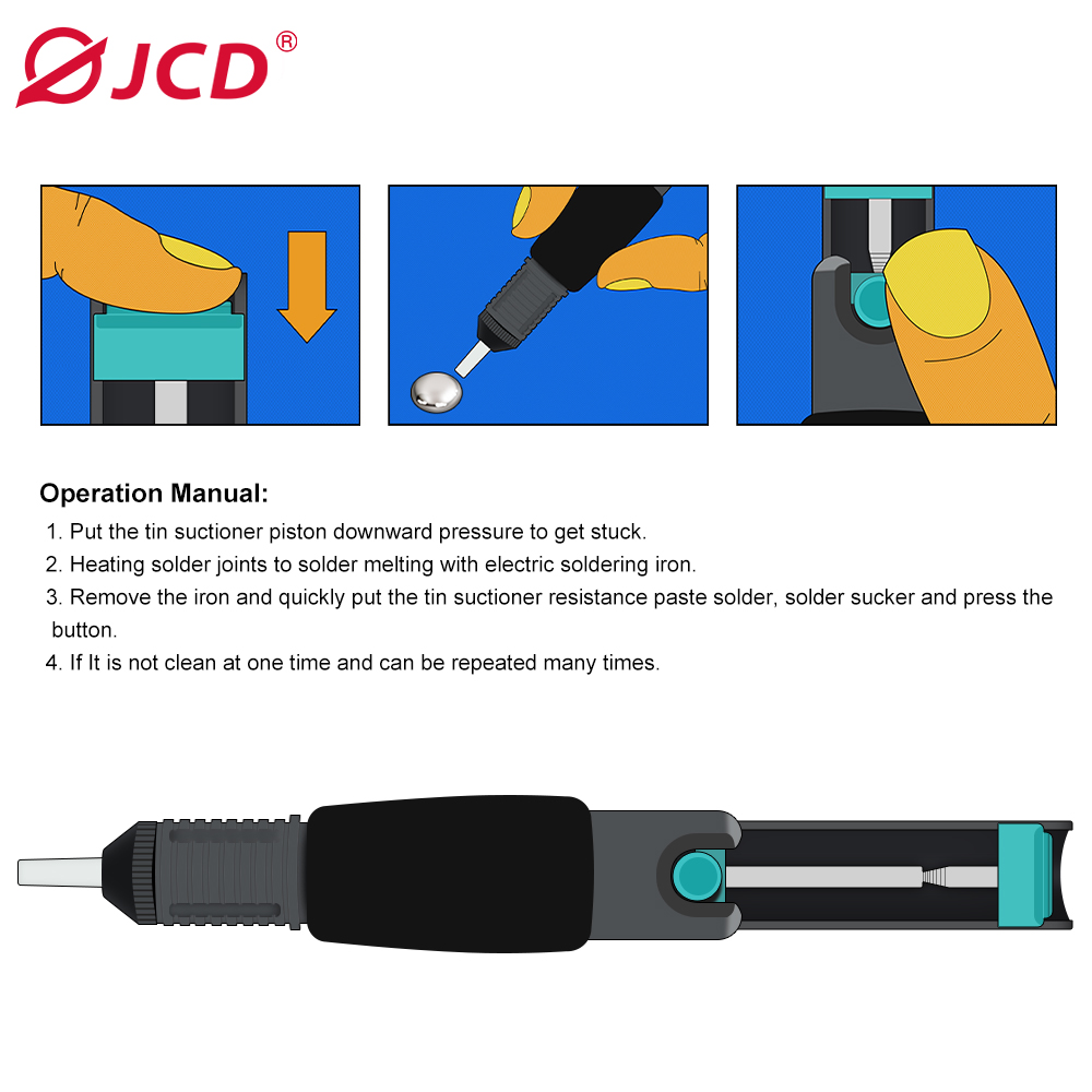 JCD Aluminum Metal Desoldering - Desoldering Pump Solder review and price