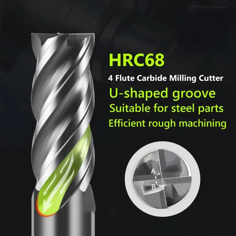 CNC HRC68 Carbide End Mill Une - Diy Cnc Router Electronics review and price