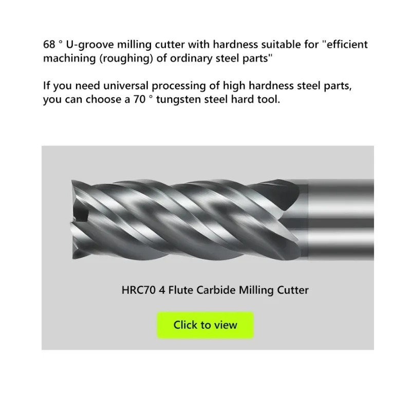 CNC HRC68 Carbide End Mill Une - Diy Cnc Router Electronics review and price