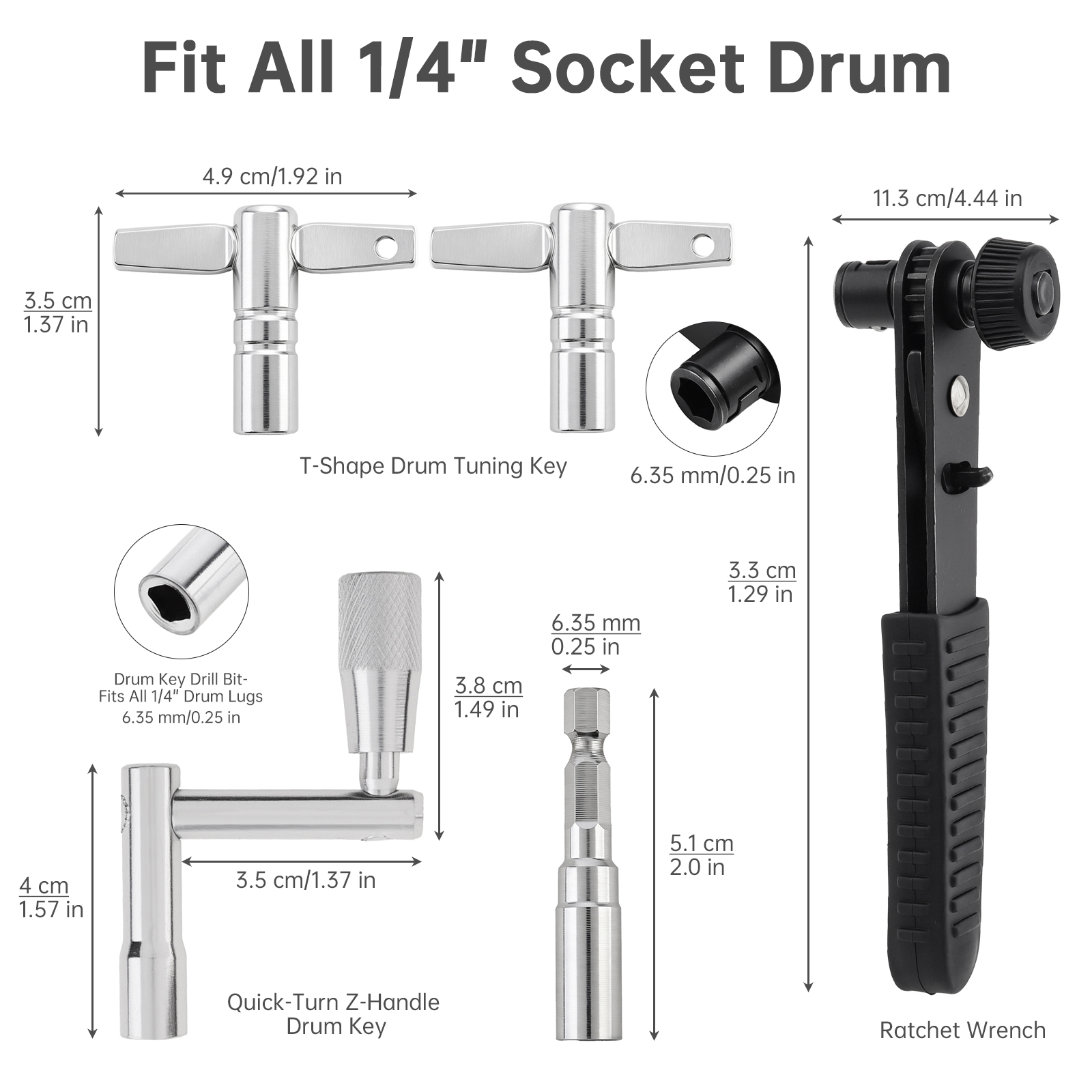 5PCS Drum Tuning Key Kit for A - Diy Electronics For Home review and price