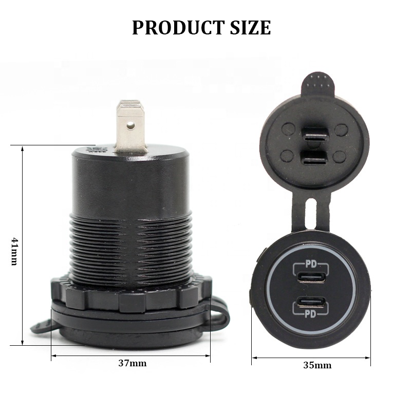 12V USB C Car Chargers Socket  - Diy Marine Electronics review and price
