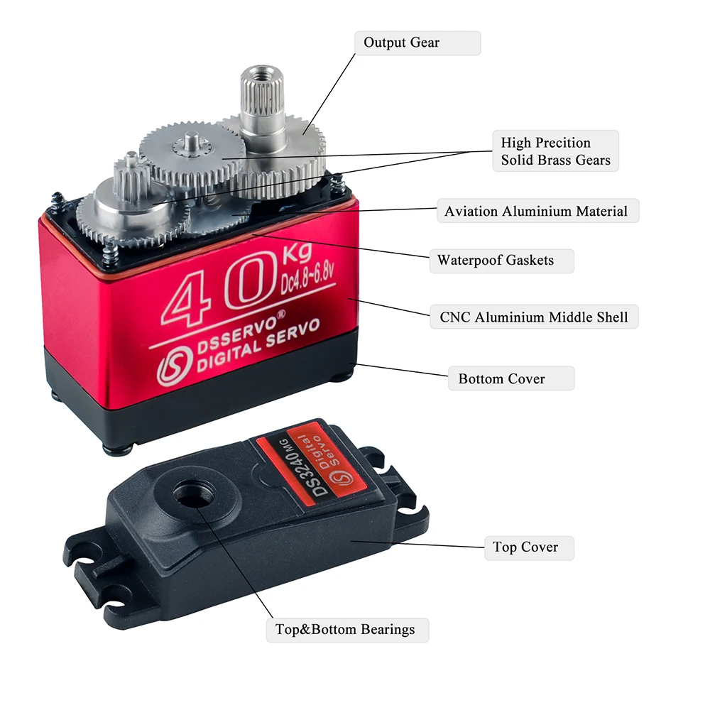 40KG Dsservo DS3240 Large Torq - Servo Motor Sg90 review and price
