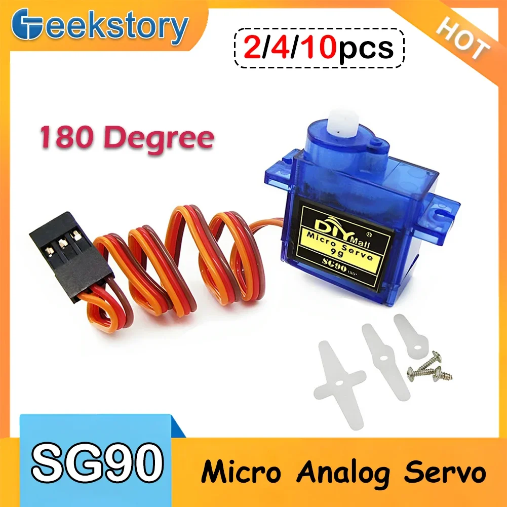 2/4/10pcs SG90 Servo Motor 9G  - Servo Motor Sg90 review and price