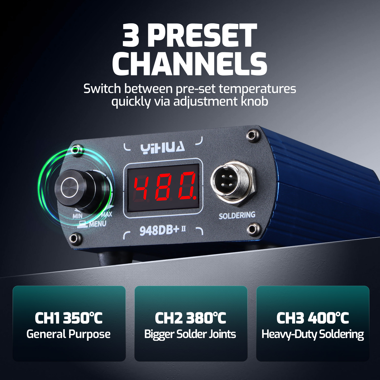 YIHUA 948DB+-II 75W Quick Heat - Diy Soldering Station No Electronics review and price