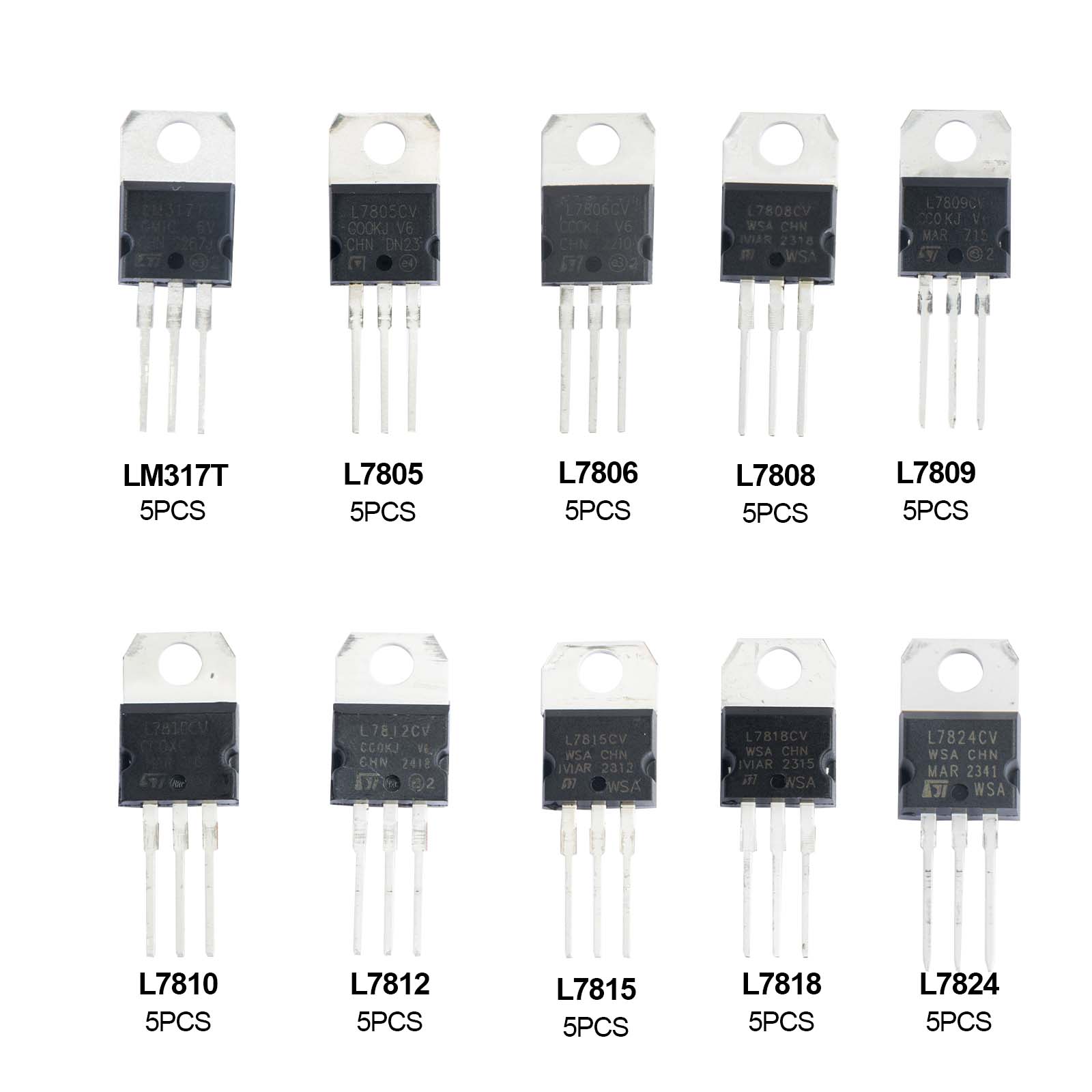 50pcs Voltage Regulator Kit 10 - Mosfet Transistor Set review and price