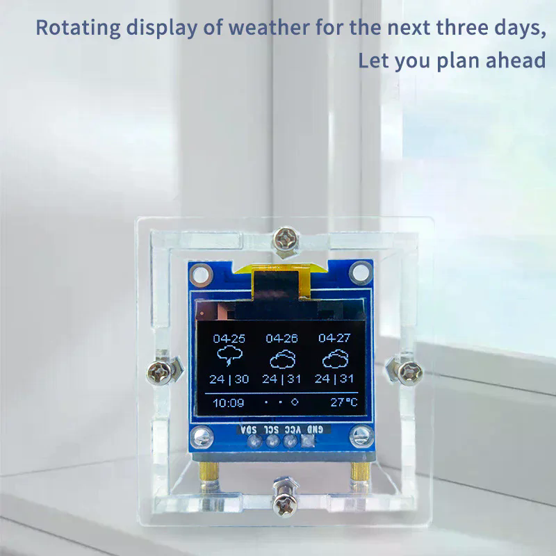 ESP8266 MINI Weather Clock WIF - Diy Soldering Station No Electronics review and price