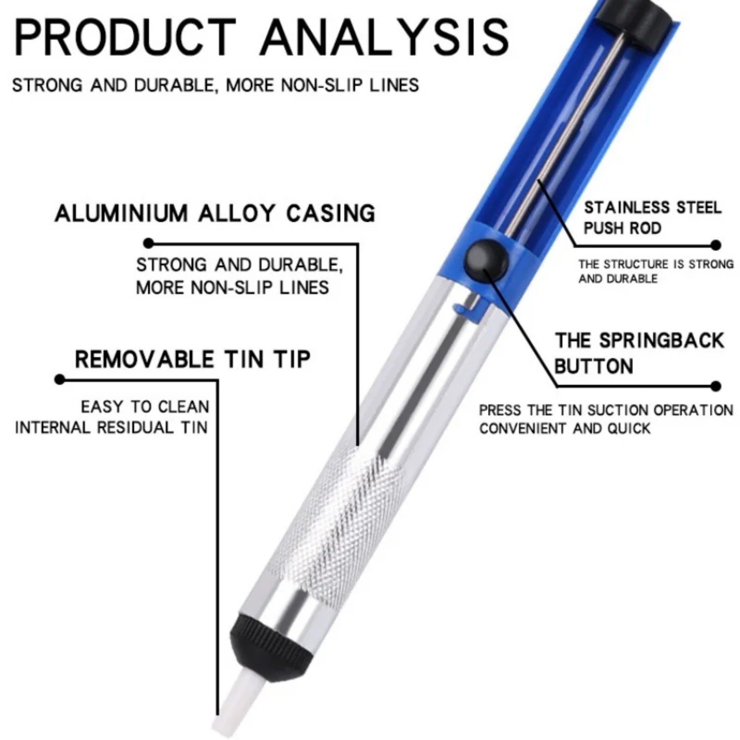 Aluminum Metal Desoldering Pum - Desoldering Pump Solder review and price