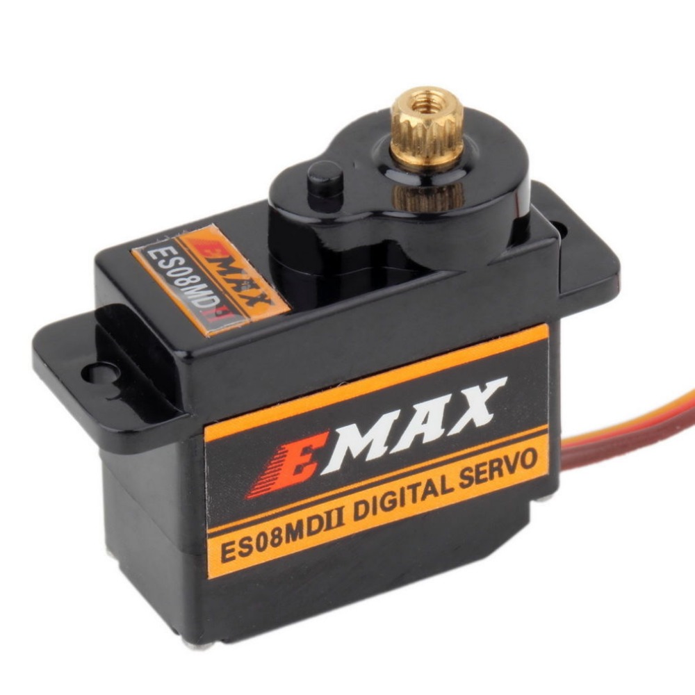 4pcs EMAX ES08MDII ES08MD II D - Servo Motor Sg90 review and price