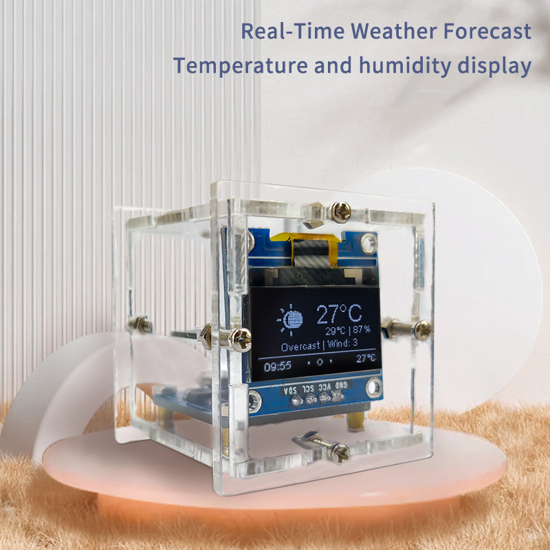 ESP8266 MINI Weather Clock WIF - Diy Soldering Station No Electronics review and price