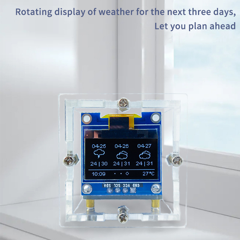 ESP8266 MINI Weather Clock WIF - Diy Soldering Station No Electronics review and price