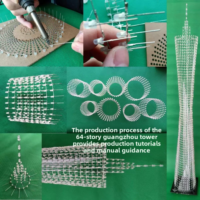 64 Layers Canton Tower DIY Ele - Diy Electronics Gadget review and price