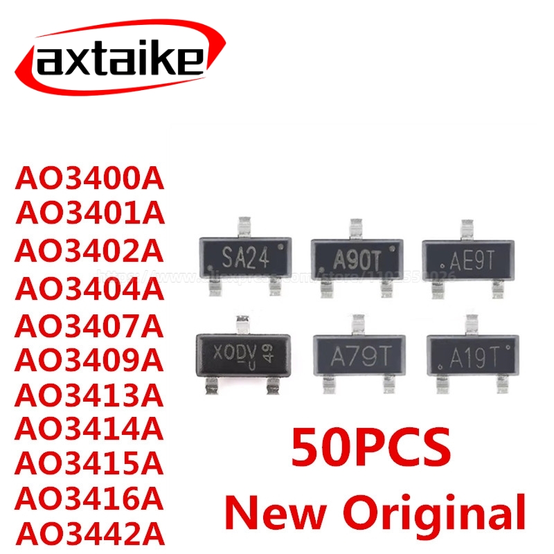 50PCS AO3442A AO3416A AO3415A  - Mosfet Transistor Set review and price