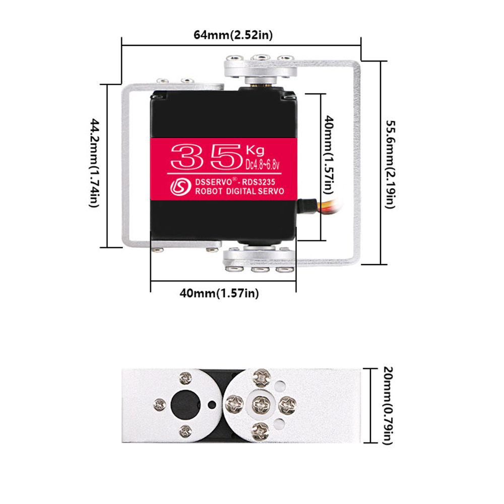 35KG Robot Digital Servo 4.8-6 - Servo Motor Sg90 review and price