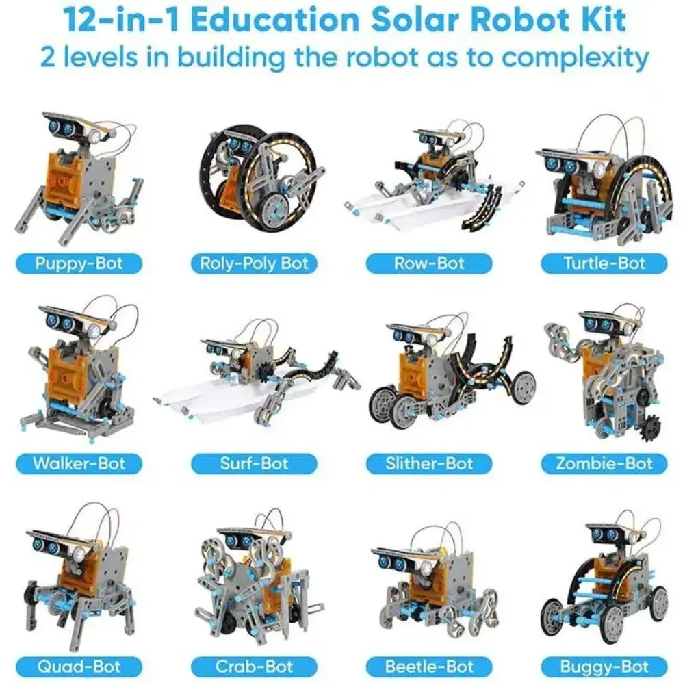 13 in 1 Solar Powered Robot Sc - Diy Electronics Gadget review and price